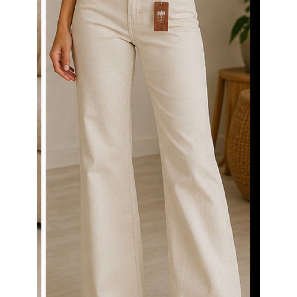 White Jeans Womens Denim Pants Skinny Straight High Rise Casual Summer